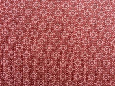 Hannah basic red geometric shapes fabric