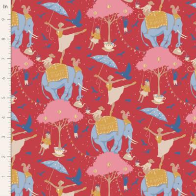 Tissu Circus red - Collection Jubilee