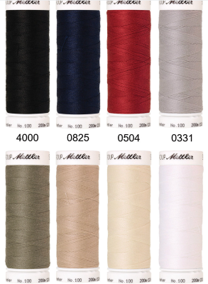 Coffret métallique assortiment de fils Mettler