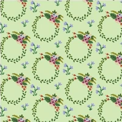 Tissu couronnes de Noël