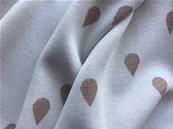Jacquard jersey fabric Glam Drops off-white