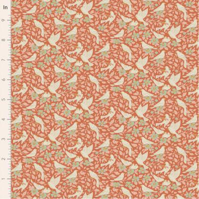 Tissu Tilda songbird ava coral