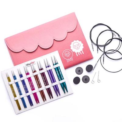 Assortiment aiguilles circulaires Knitpro Luxe Zing 13 cm