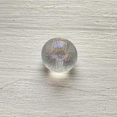 Bouton imitation verre blanc