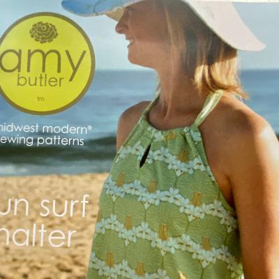 Patron top sun surf halter - fillette et femme - en anglais