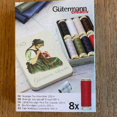 Coffret métallique assortiment de fils Gütermann