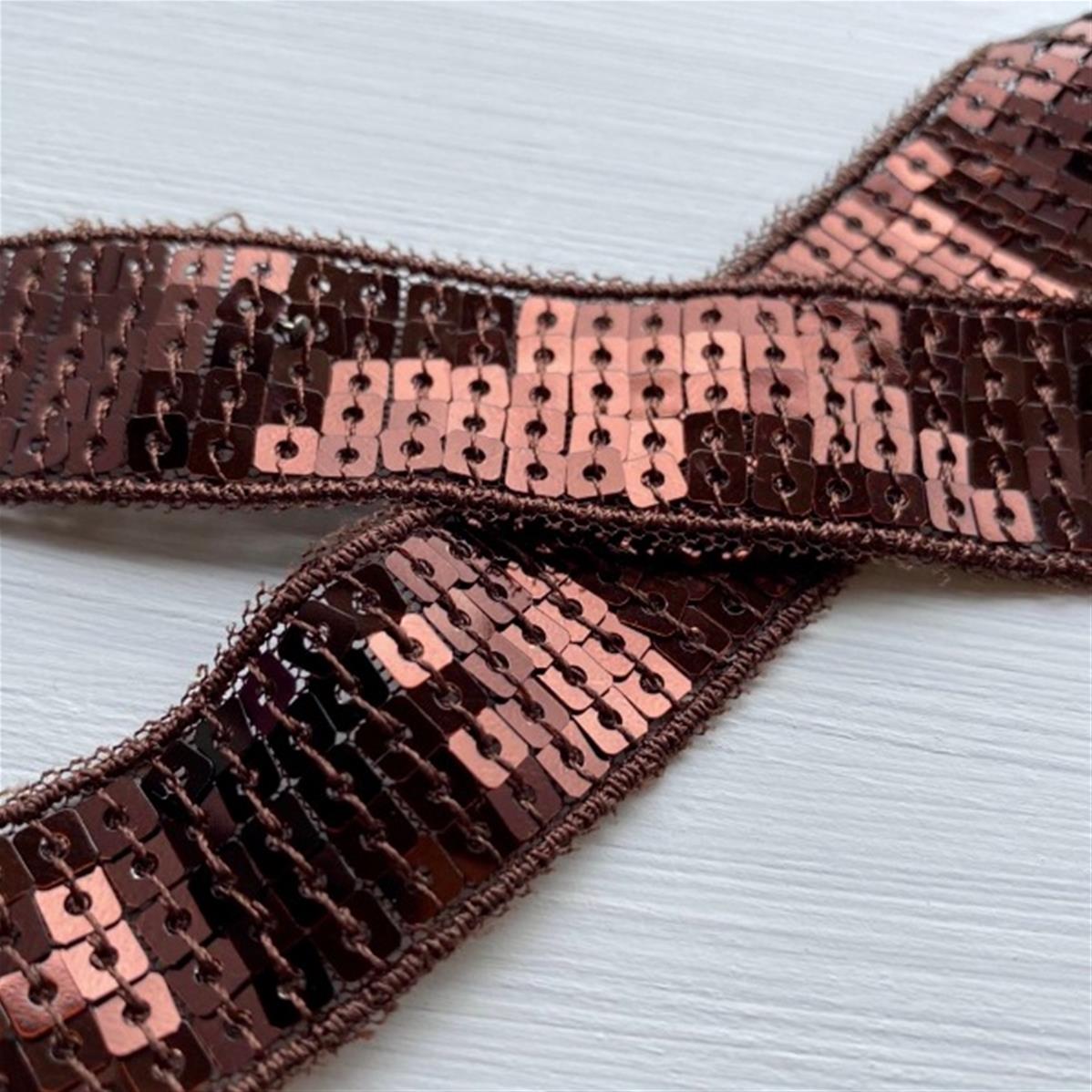 Bobine 10m Galon Paillettes Panthère 35 Mm Blanc Et Champagne - Foto 6