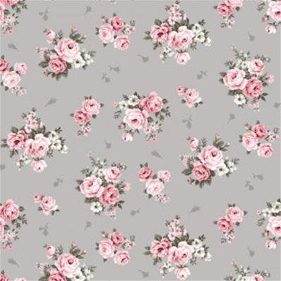 Roses posies jersey fabric