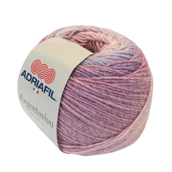 Laine Argento rose lilas 80