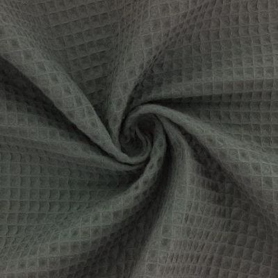 Grey honeycomb terrycloth 