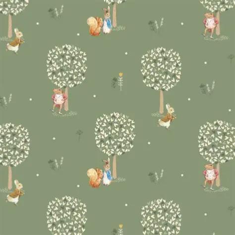 Tissu Peter rabbit, meadow tails