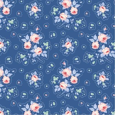  Tissu Tilda Something Blue first kiss denim