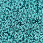 Tissu origami bleu vert