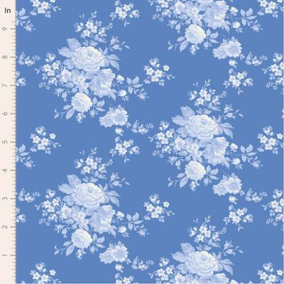  Tissu Tilda Something Blue Carol cornflower