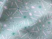 Tissu ditsies stars mint