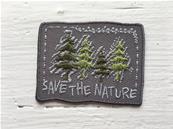 Motif thermocollant save the nature