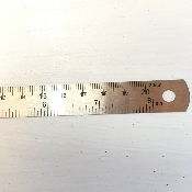 Réglet métallique 20 cm