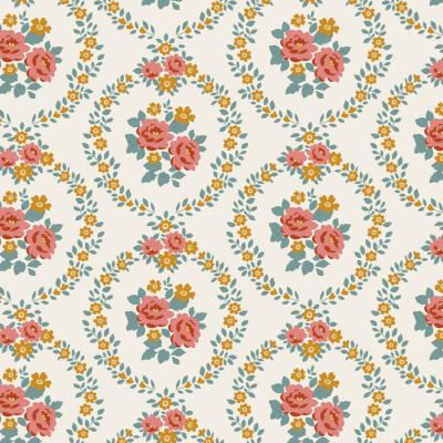 Tissu Tilda Village Life mable warm cream