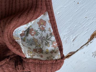 Tissu avalana knit nid d'abeille marron