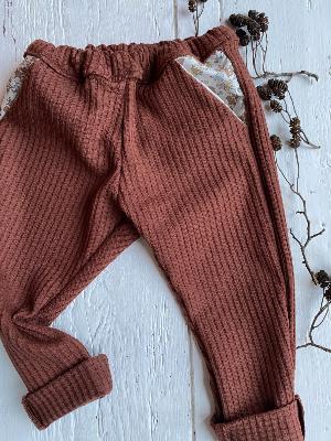 Tissu avalana knit nid d'abeille marron