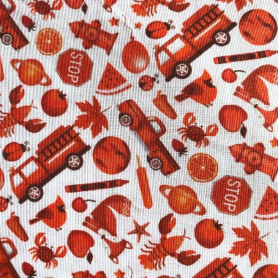 Tissu camion de pompiers