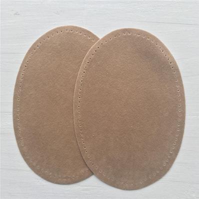 Beige iron-on knees protection