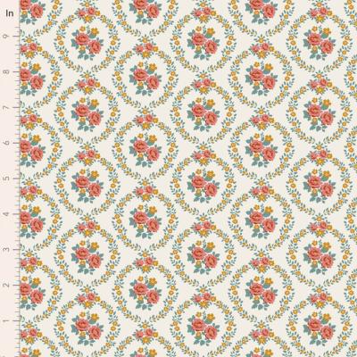 Tissu Tilda Village Life mable warm cream