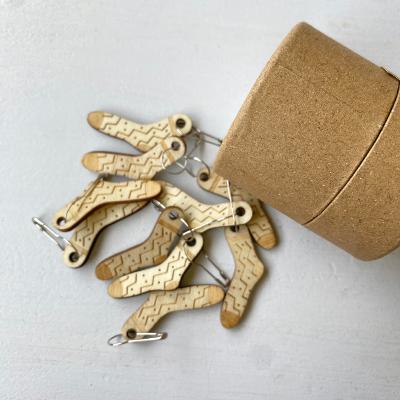 Marqueurs de mailles en bois - Chaussettes