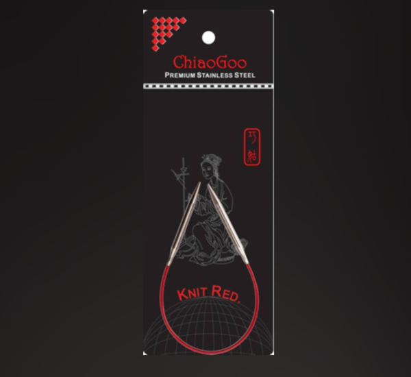 Aiguilles circulaires fixes métal Chiaogoo 23 cm 2,5mm