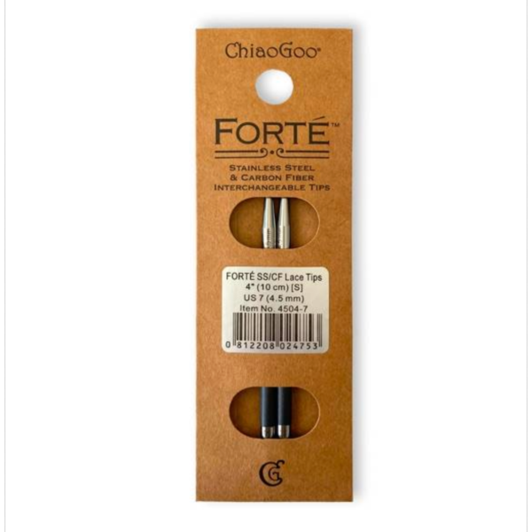 Aiguilles interchangeables carbonne 4mm - 10 cm