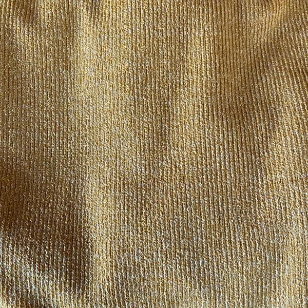 Gold fluid knitted jersey