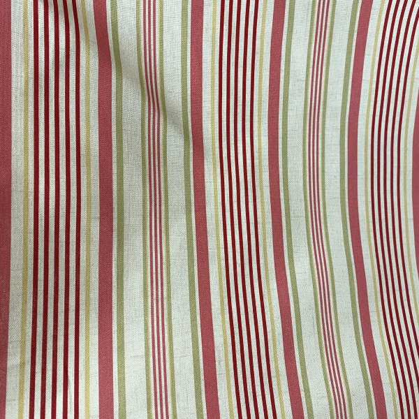 Tissu rayures Old Rose