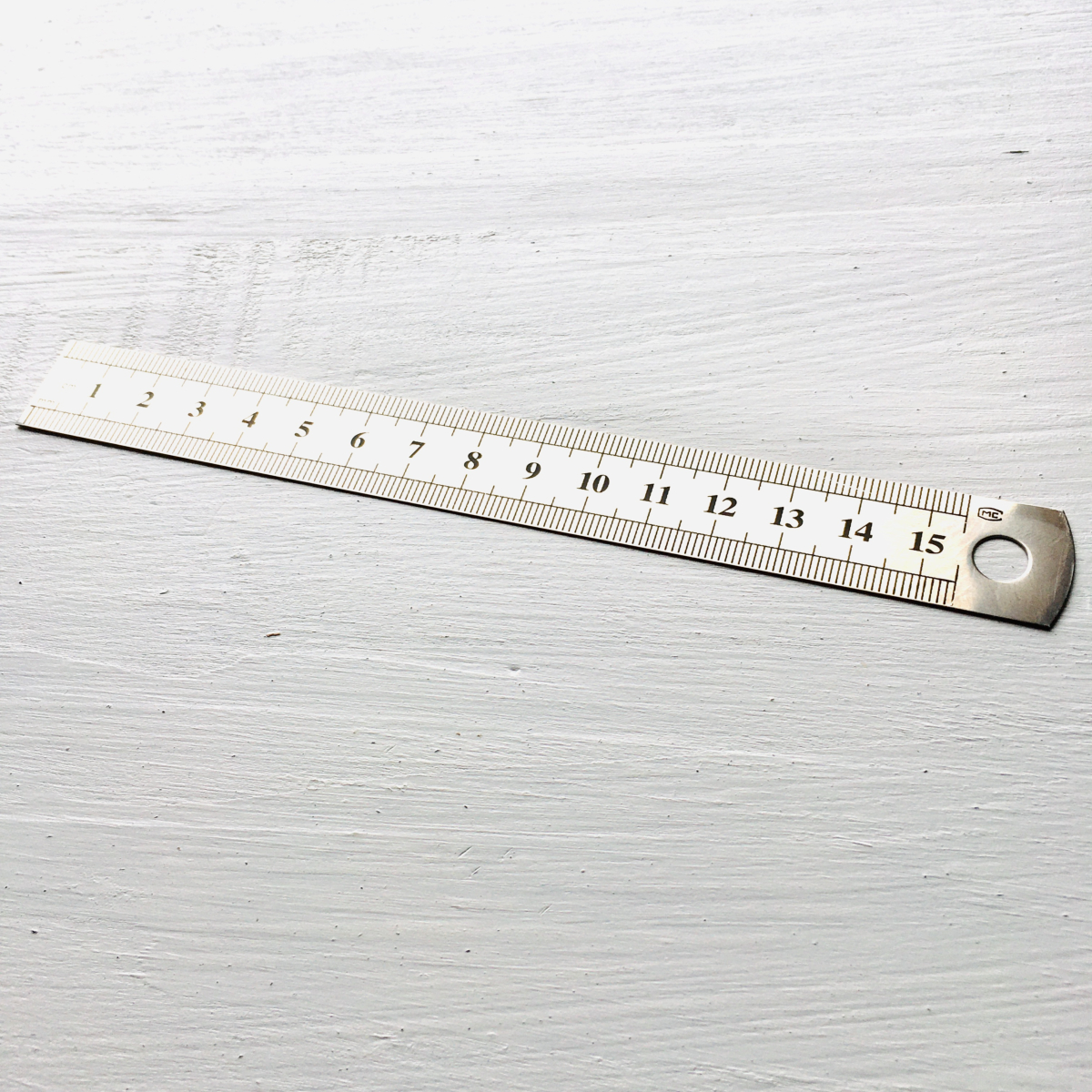 Règle en métal, 15 cm – Equation : Calculs et mesures