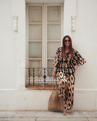Twill de Viscose Fall 25 géométrie