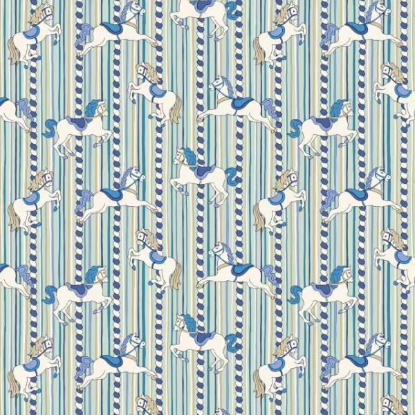 Tissu Liberty Festival Florals - Emolly Carousel - bleu