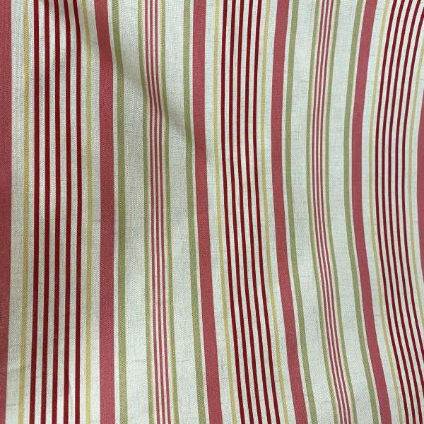 Tissu rayures Old Rose