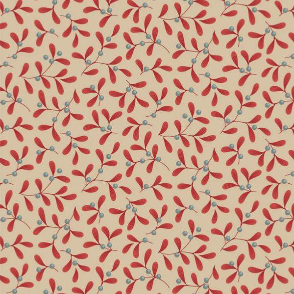 Tissu Mistletoe red - Coll Merry Little Christmas