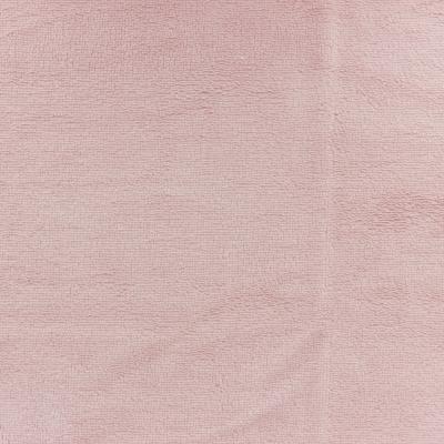 Tissu éponge micro fibre de bambou rose poudré